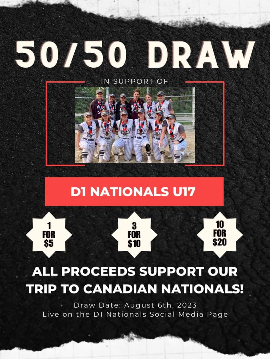 MsDeRoo's tweet photo. The Nats are heading to Nationals in Saskatoon, Saskatchewan and we would love your support! 

Tickets are 1 for $5, 3 for $10 or 10 for $20 — please let me know if you would like to purchase any tickets — thank you so much for your support!🍁 https://t.co/wUKx6fbUCj