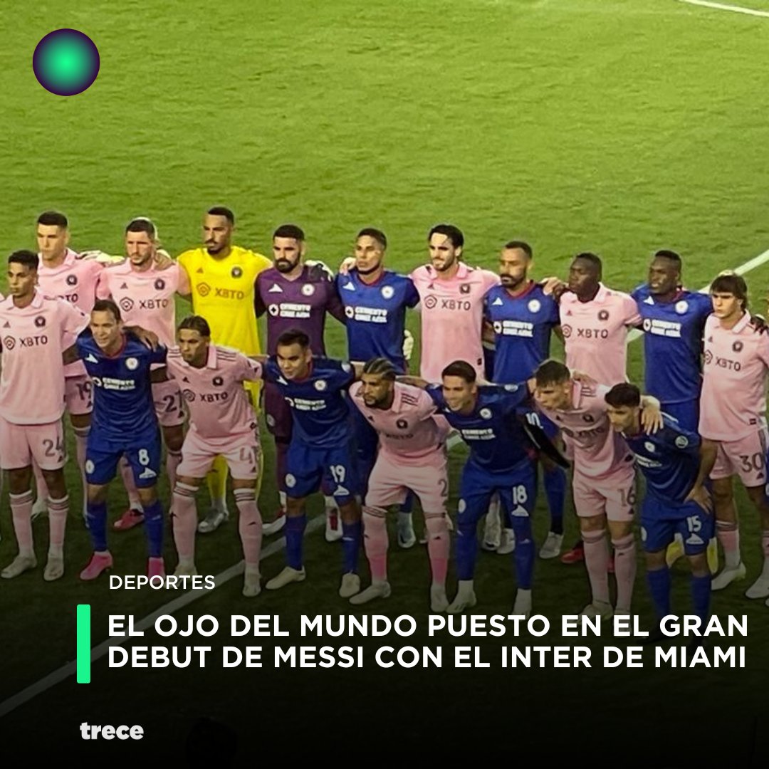 DEPORTES | ▶️
Las grandes personalidades tampoco se querían perder el debut de Lionel Messi en el Inter Miami.

🤩 ¿Jugará el argentino en la segunda parte ante Cruz Azul?

📸<a href="/javierbernardes/">Javier Bernardes B.</a>

#Trece📺 #SiempreConectados