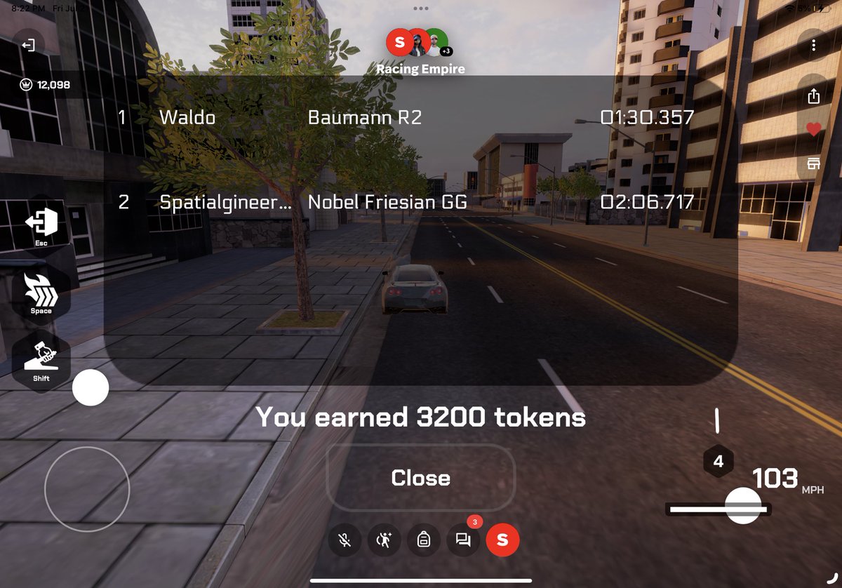 spatialgineers's tweet image. RACING EMPIRE by @Spatial_io 🏁

Zoom through the city in Racing Empire, where your driving doesn&apos;t just earn you first place, but a stash of tokens! Pimp your ride, collect a garage of unique cars, and rule the streets with daily upgrades  🏎️

#shotinspatial #spatianguide