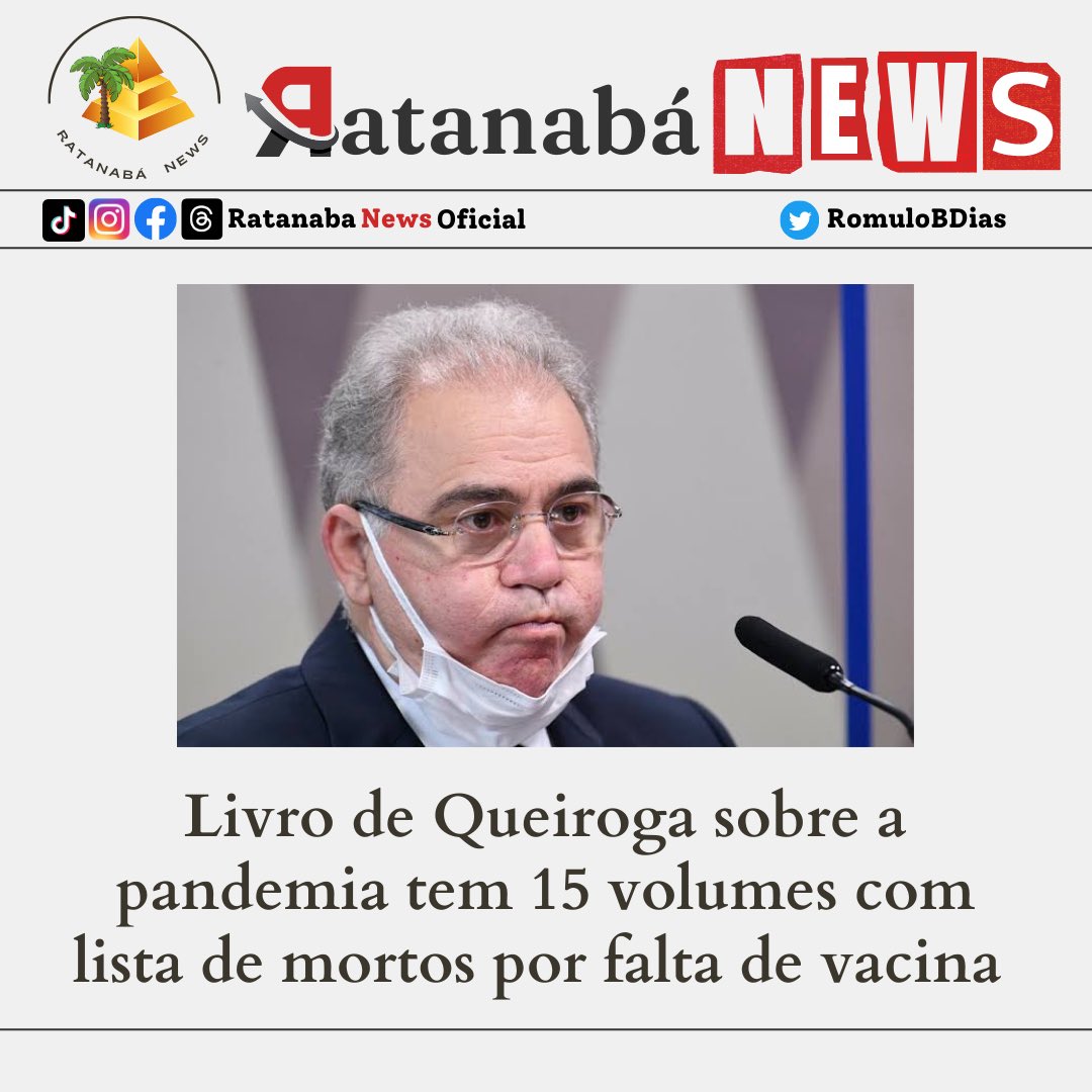 Livro de Queiroga sobre a pandemia tem 15 volumes com lista de mortos por falta de vacina
