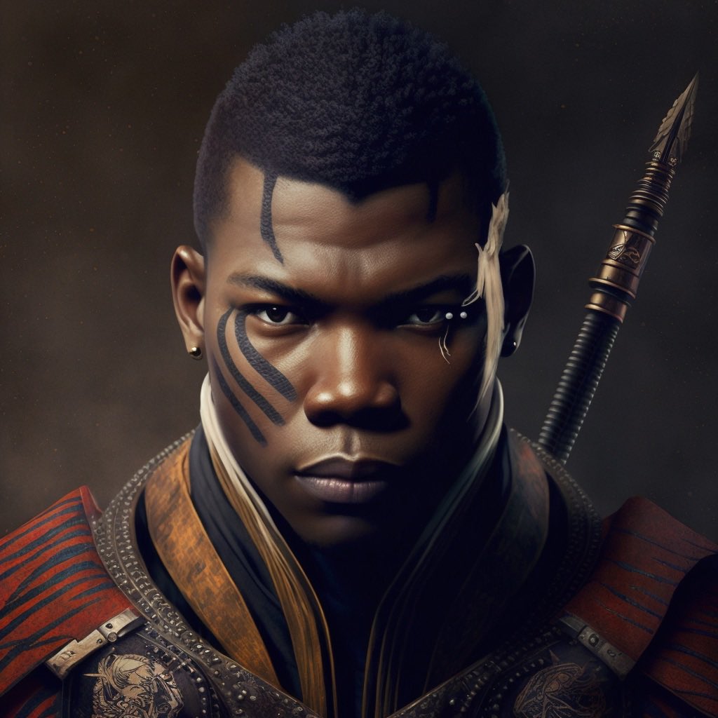 whartonrigby's tweet image. I see @JohnBoyega trending. Generated some concept images of him as Yasuke, the only African to become a samurai in feudal Japan. He would be dope in the role and yes, I have a script, which got a shoutout from @theblcklst.