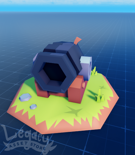legacy_3D's tweet photo. Here's A Cannon 💥we made in Blender and imported into Roblox studio!  #roblox #robloxdev https://t.co/ViuZkqbzx5