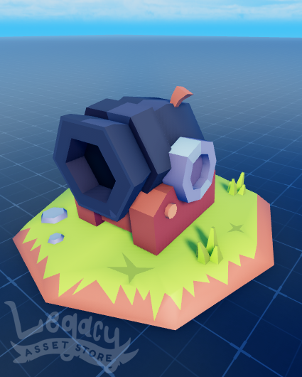 legacy_3D's tweet photo. Here's A Cannon 💥we made in Blender and imported into Roblox studio!  #roblox #robloxdev https://t.co/ViuZkqbzx5
