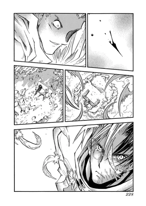 @MechaMeowru (vol 10 ch 8) i think there are a few interpretations of why he's actually laughing here and it's an interesting character moment for him…but it was also very rude and hurt my feelings specifically lmao 