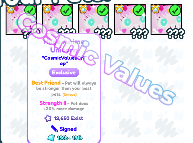 CosmicValues's tweet image. Pet Simulator X - Signed Huge Anime Unicorn giveaway! (5x winners)        

To enter:     
1. Follow @CosmicValues
2. Like &amp;amp; Retweet         
3. Comment your username                

🎉Winners will be announced in 72 Hours!   
#PetSimulatorX #PetSimX #Giveaway