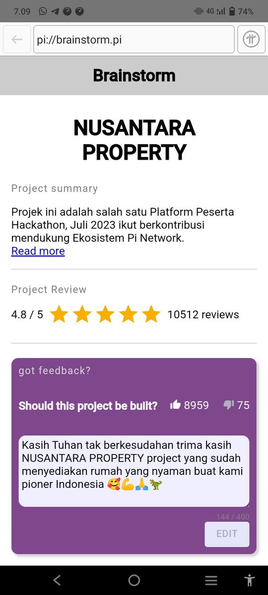 NoncePadja's tweet photo. @USA87500790 I'm PIONERS from indonesia 🇲🇨 
We suport to 
NUSANTARA PROPERTY🏘🇲🇨 
because im thinks 
Nusantara property 🏘🇲🇨
Its good project all PIONERS from indonesia 🇲🇨
Thanks so much 
@nkokkalis 
@Chengdiao 
@coretam
@dorisyincpa 
And CEO nusantara property🏘🇲🇨
@GeloraElisabeth https://t.co/nLTzK6M7Ha