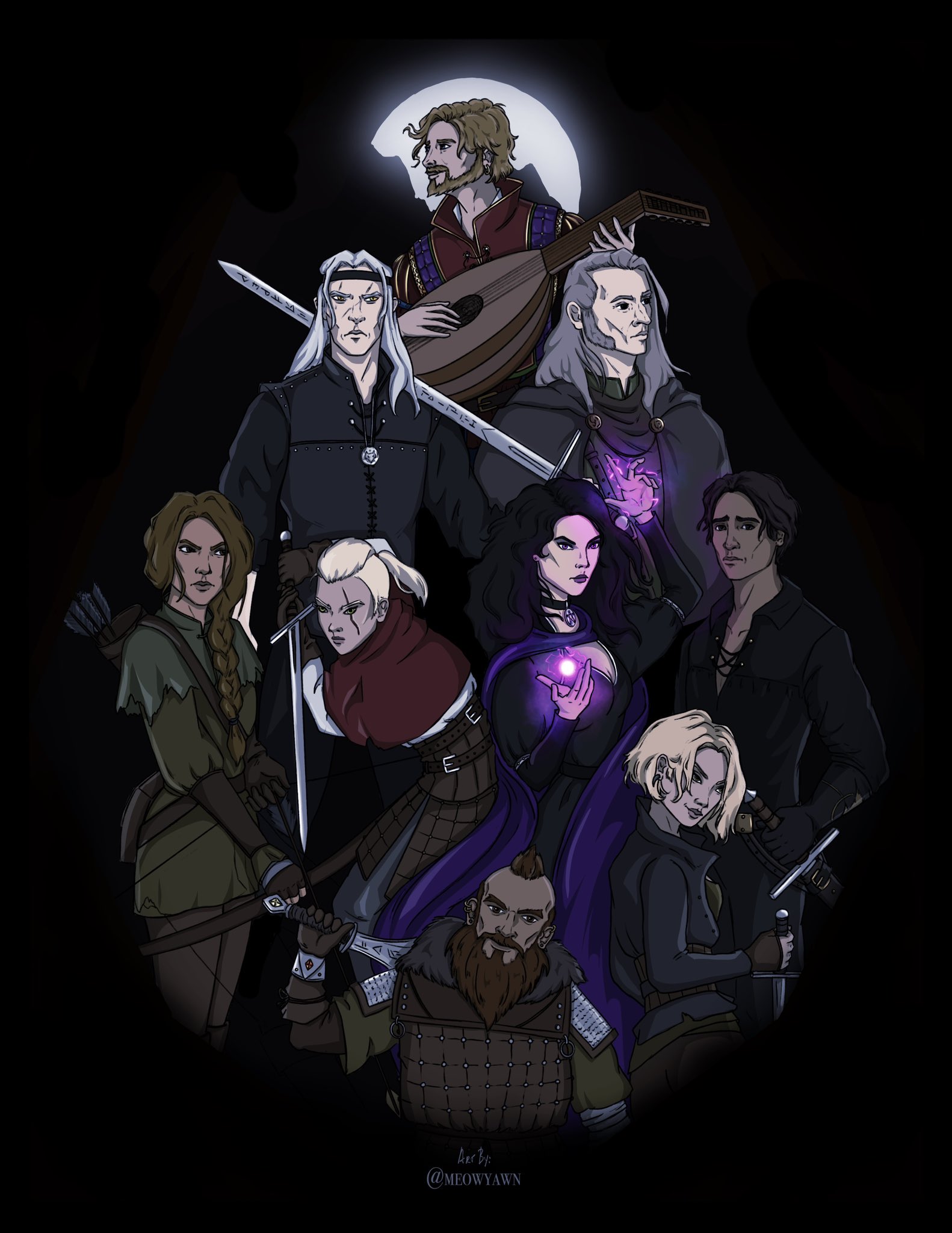 JMV 🎨 on X: &ldquo;Been working on this Witcher fan art for a while and 