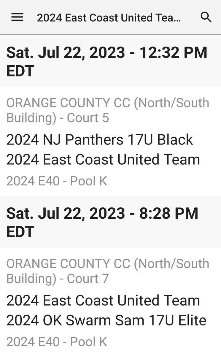 My last AAU tournament starts tomorrow.