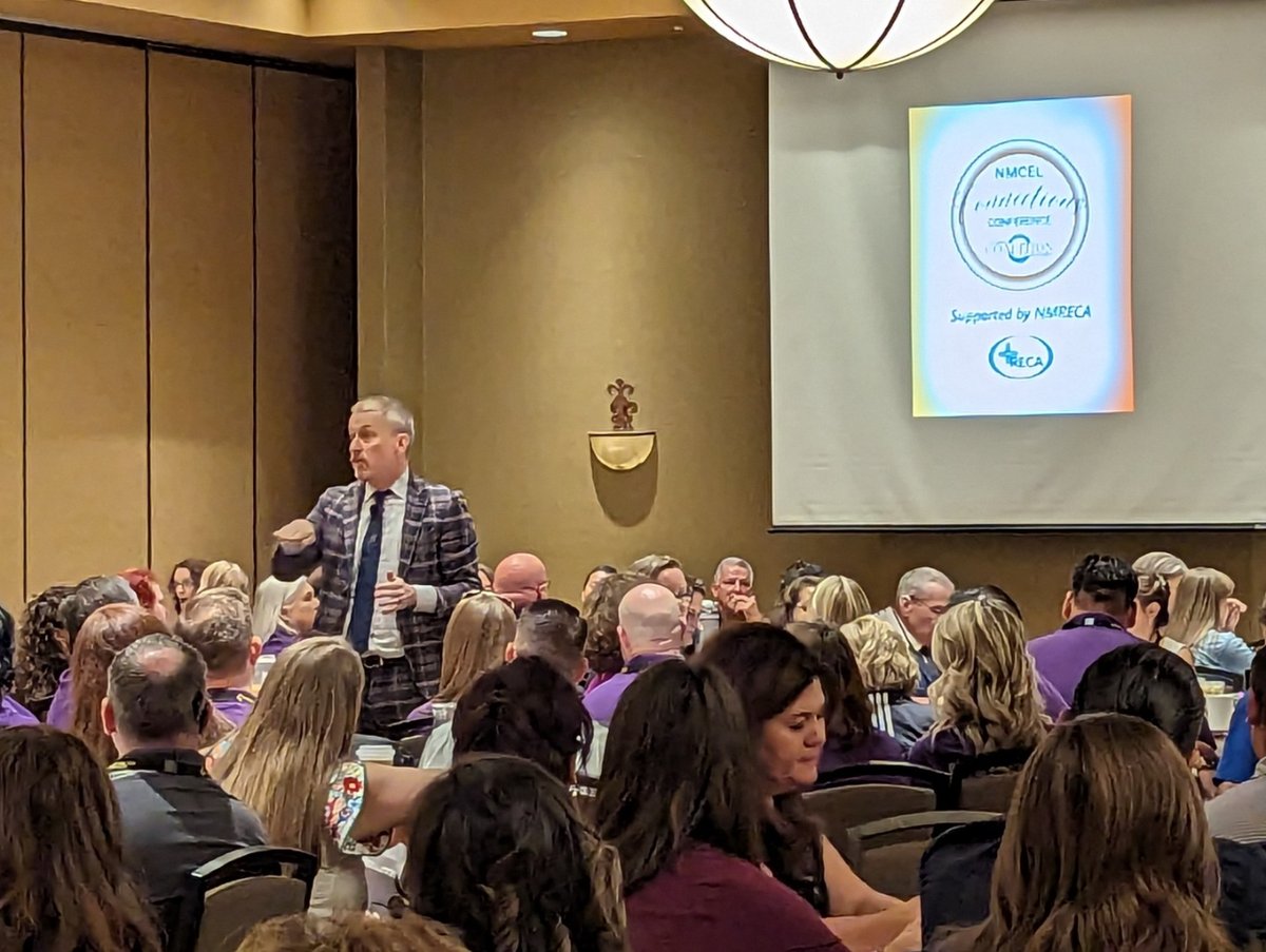 EdTechNM's tweet photo. 🎉 Amazing time @NMCEL Connections Conference! 🌟 Honored to be invited to this inspiring event, connecting with educational leaders across #NewMexico. Fantastic opportunity to collaborate with passionate educators! 💻🤝
@mrronclark_  @janeamenicucci @NMudl1 #EdTechSpecialistsNM https://t.co/o8KObfC1hw