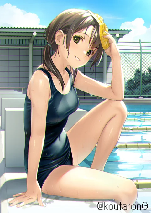ぺたぺた おはようすく水。いやーまじで暑いですね 