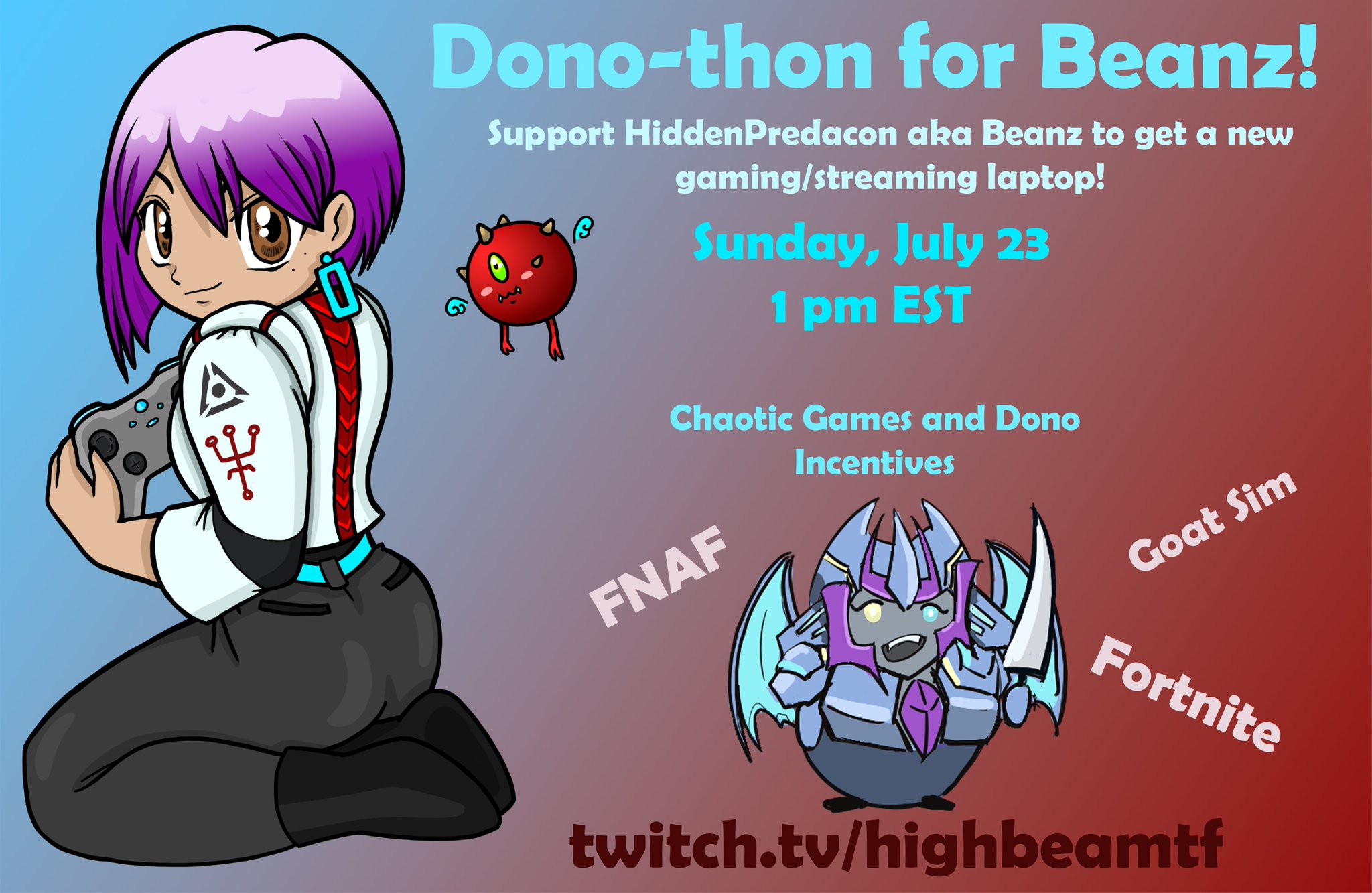 HighbeamTF aka Lucy Duchess on Twitter "Sunday, July 23 I will be