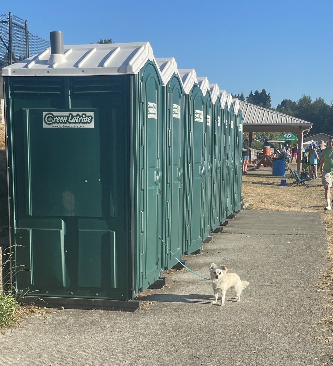 JoshuaTufts's tweet image. When your owner can’t just pee on the grass like you can. #pottyhumor