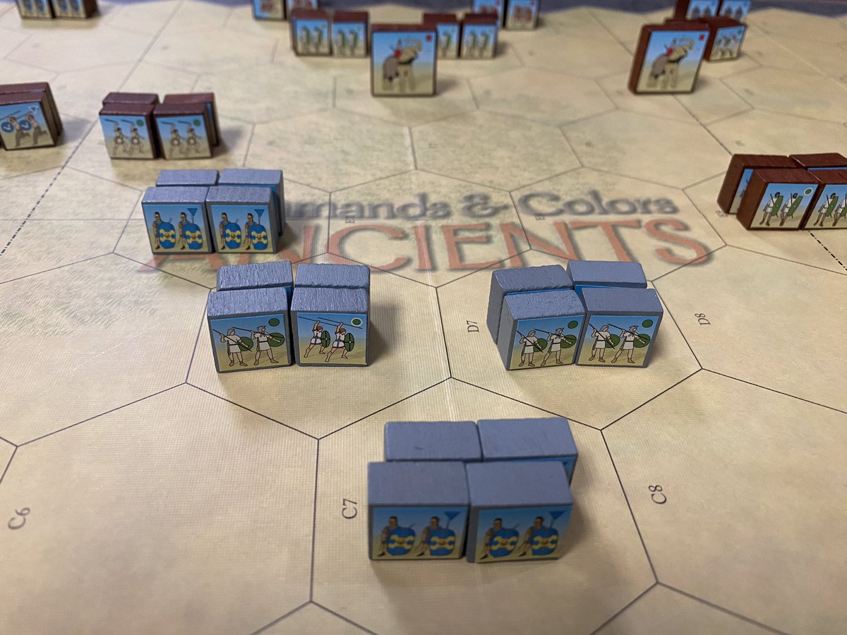 gzBlitz's tweet photo. Friday afternoon Command &amp; Colors Ancients with @kevinfeatherly at @LodestoneCG. Good time had by all! #wargaming #boardgames @gmtgames https://t.co/DxR1j4HhMt