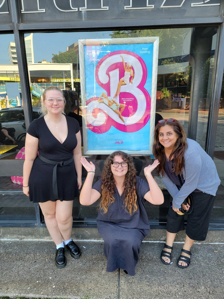 jeffjam's tweet photo. Wasn’t sure what to expect, but Greta Gerwig, @margotrobbiecom, @AmericaFerrera, @RyanGosling, @IssaRae and team knocked it out of the park. Men, please go see this movie #kenough #BarbieTheMovie https://t.co/GbPgq32bea