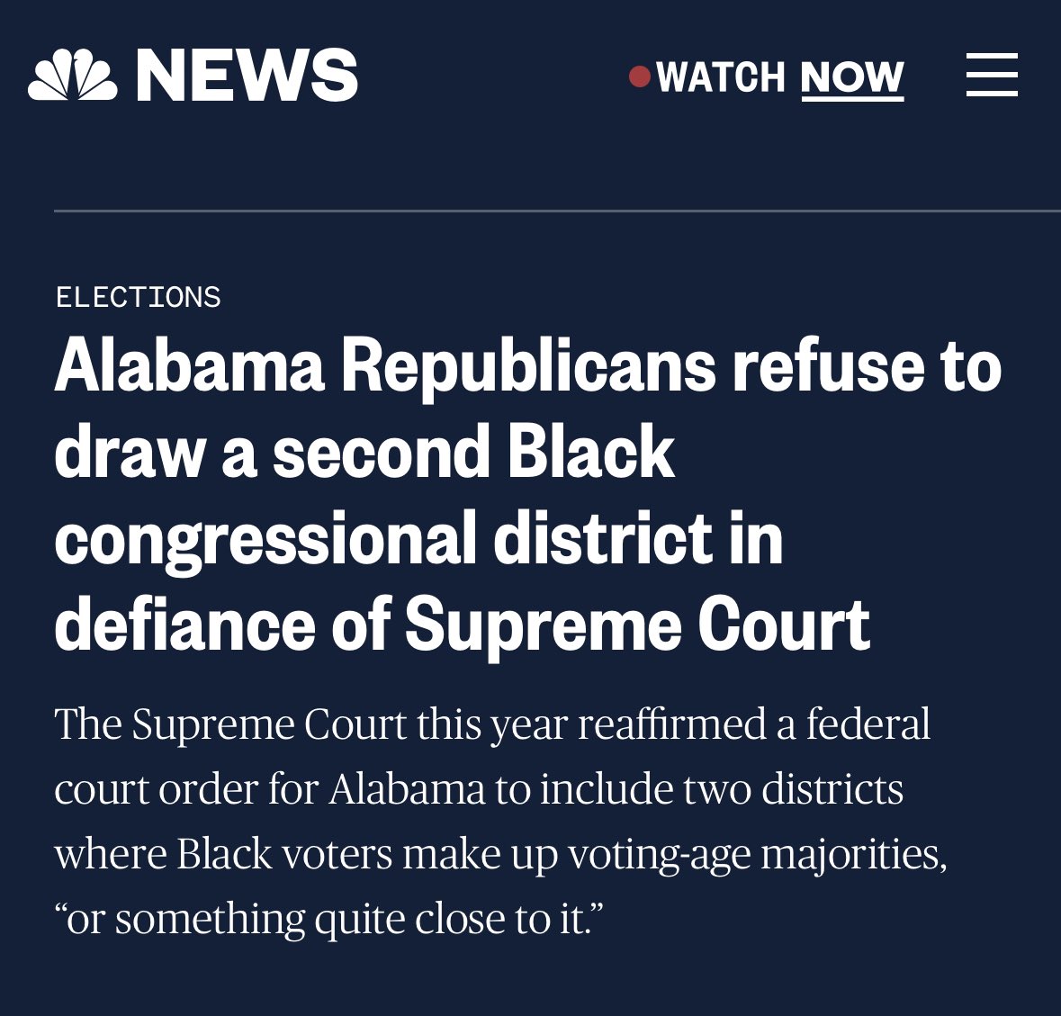 Alabama 1958: KEEP ALABAMA WHITE

Alabama 2023: KEEP ALABAMA WHITE

Systemic white supremacy and anti-Black racism is alive and well in the GOP. It’s not a bug—it’s the feature.