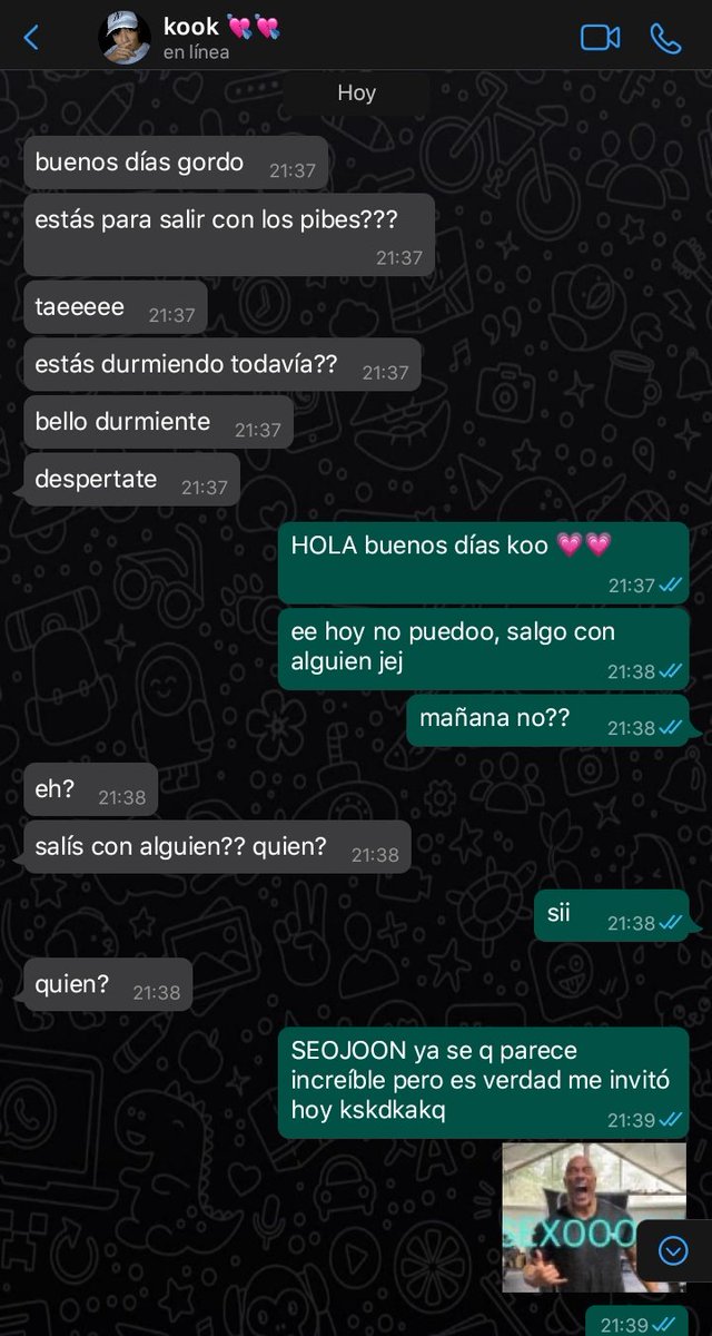 fckvth's tweet photo. #au #kooktae | confused feelings

donde th está enamorado de jk, su mejor amigo, quien no lo ve de la misma manera.
sin embargo, cuando th empieza a salir con otros chicos, jk comienza a experimentar sentimientos inusuales que jamás creyó sentir.

#kooktaeau #kookvau #kookv https://t.co/IIpUuzDvPk