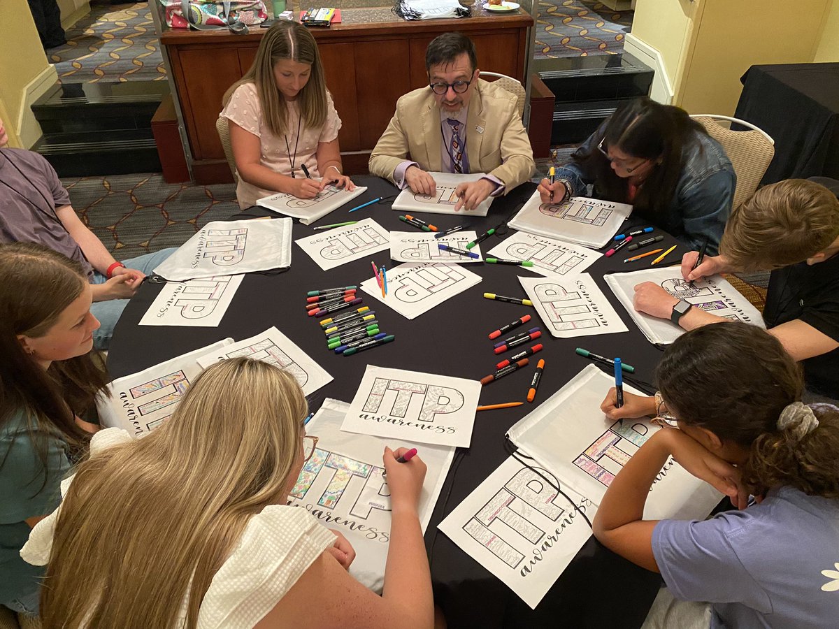 LauraMenorah715's tweet image. Teens talking about their challenges, goals, and ways to achieve them while living with #ITP

#ITPConference2023
#ITP2023
#25yearsPDSA
#ITPaware
#ITPConference