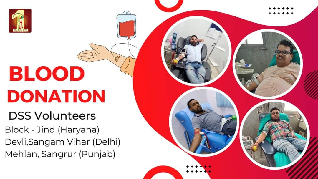 shushma20031262's tweet photo. Sustaining life in every drop! With their unwavering commitment, Dera Sacha Sauda volunteers are regularly donating blood,  countless #SavelLives. Their selfless acts, under the guidance of Saint Dr. Gurmeet Ram Rahim Singh Ji Insan, reiterate that humanity runs in our veins. https://t.co/wnakqcCgnQ