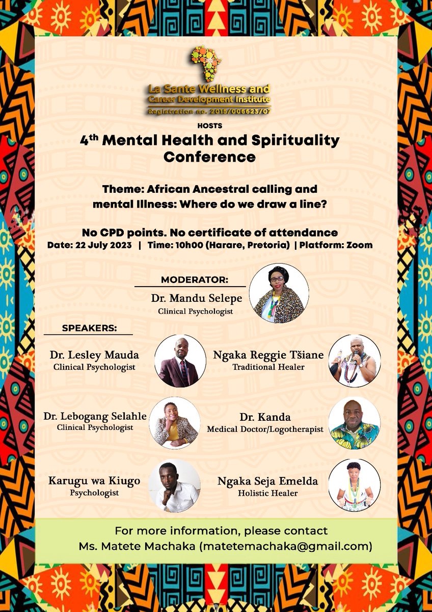 Welcome to the 4th Mental Health and Spirituality Conference us06web.zoom.us/meeting/regist…