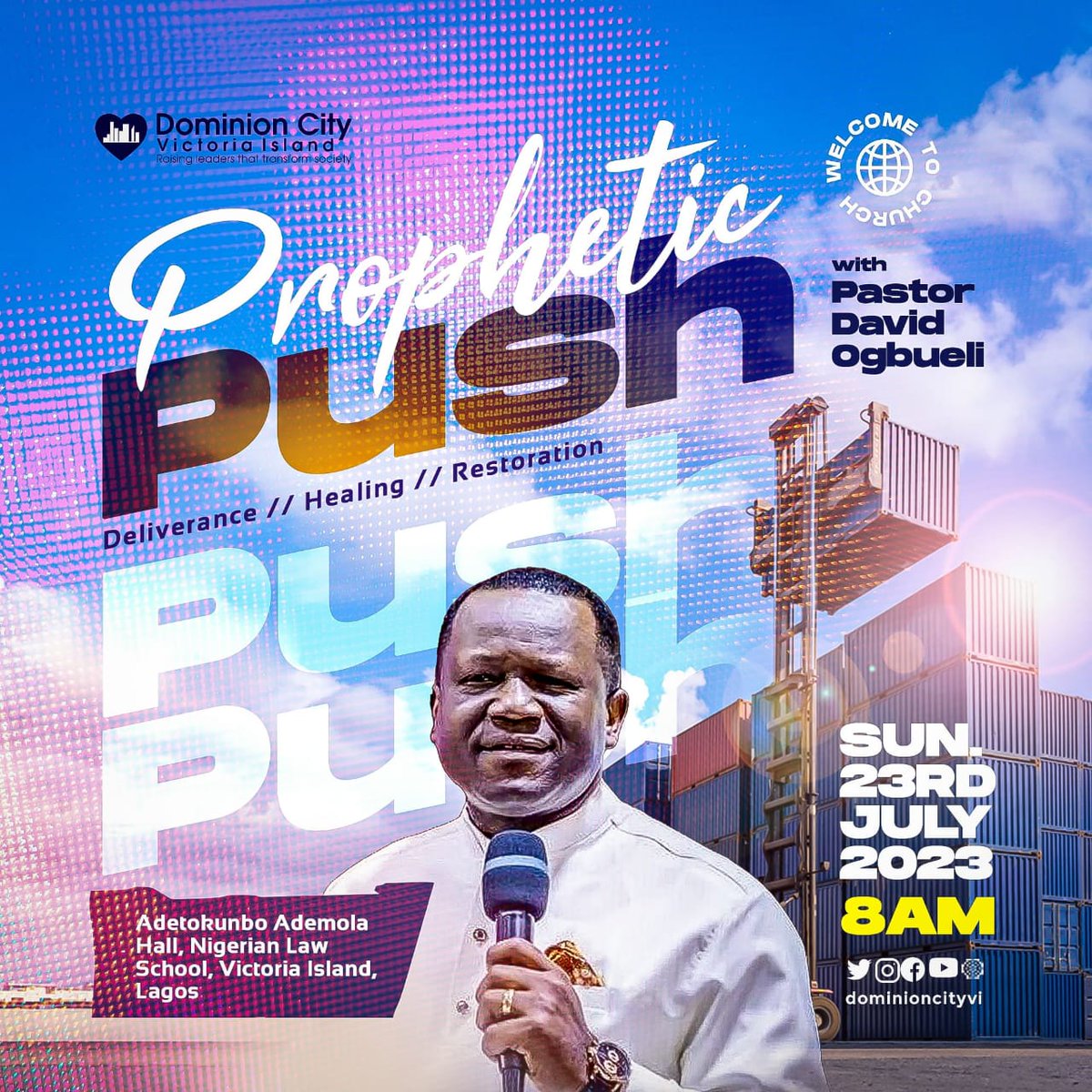 2 Chronicles 20:20 (KJV) Believe in the LORD your God, so shall ye be established; believe his prophets, so shall ye prosper. God's Prophet Rev David Ogbueli is with this Sunday. What are you believing God for - lots of Miracles... #PropheticPush #DominionCity #RevDavidOgbueli
