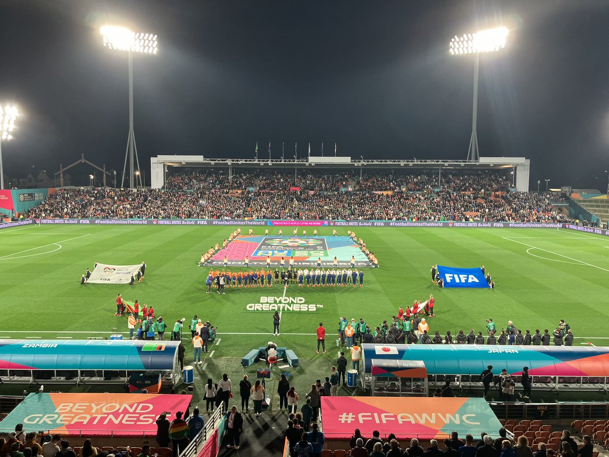 joepearsonstuff's tweet photo. Decent turnout in Hamilton #FIFAWWC https://t.co/WvQjDvyB3J