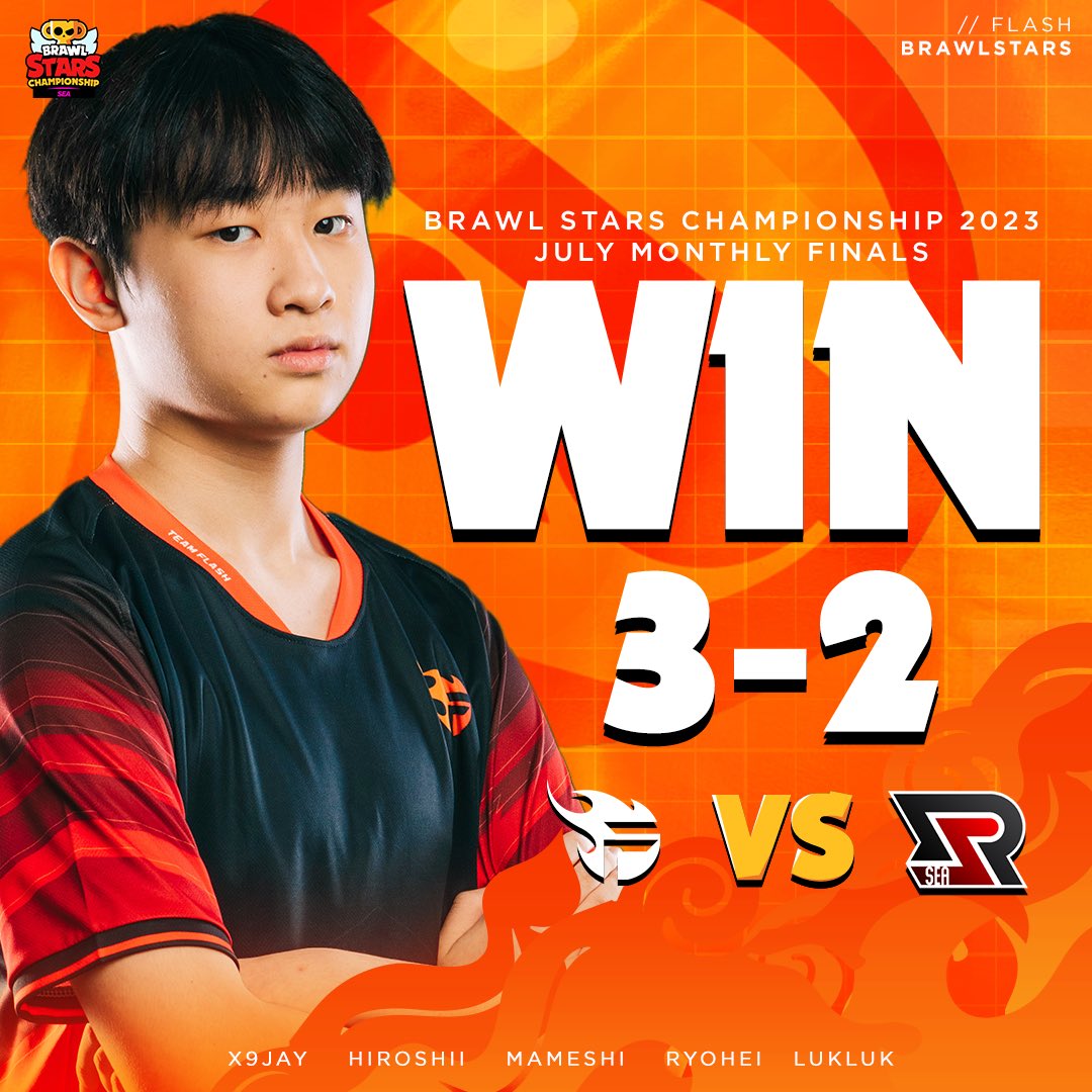 After a series of intense matches and clutched comebacks, It's a W for July Monthly Finals! 🏅

#BSC23
#TeamFlash
#BrawlStars