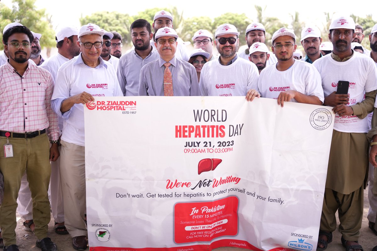 dzhospitals's tweet photo. On this year's World Hepatitis Day, the theme is "Hepatitis Can't Wait." Dr. Ziauddin Hospital has organized an event and campaign with the aim of eliminating viral hepatitis as a public health threat.
#DZH #DrZiauddinHospital #WorldHepatitisDay #hepatitisevents #healthevent https://t.co/mkd84YFgFg