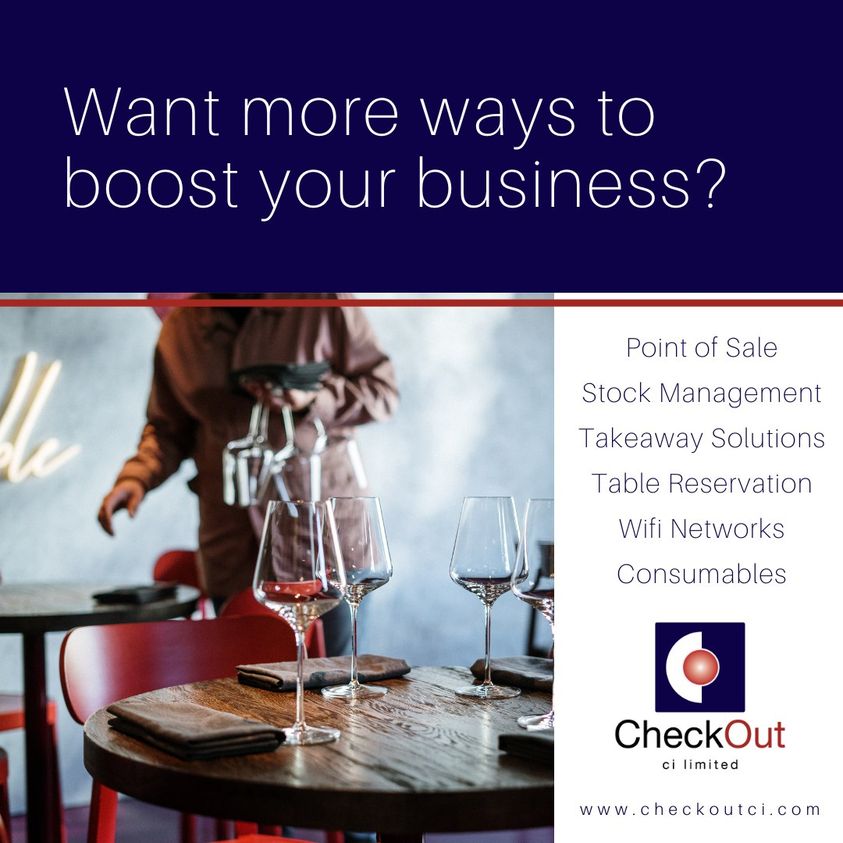 CheckOutCI's tweet image. 📱📈 We offer a range of #ePOS #StockManagement #TableReservation #TakeawaySolutions #WifiNetworkManagement #Consumables

Contact us ➡️ gsy@checkoutci.com to discover how our solutions can drive your #BusinessGrowth and help you thrive! 🚀💼 

#CheckOutCIGsy #Guernsey