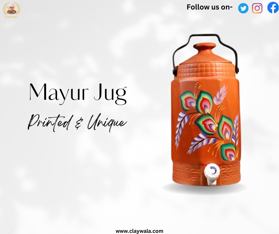 ClayWala's tweet photo. Claywala Mayur Jug
#claywala #mayurjug https://t.co/gvT2GgvFAW