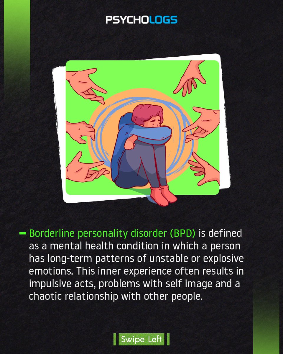 PsychologsIndia's tweet photo. Borderline personality disorder (BPD) is defined as a mental health condition in which a person has long-term patterns of unstable or explosive emotions.
#BPDawareness #MentalHealthMatters #EmotionalStability #MentalHealthTreatment
#BPDManagement #RecoveryJourney https://t.co/s4PYqoiCeP