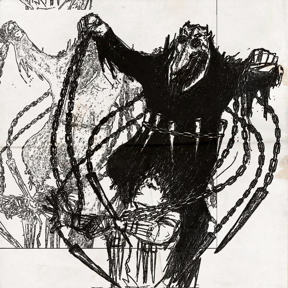 ntra1ls's tweet photo. haven't posted this by itself but its doro and deicide #dorohedoro #ドロヘドロ https://t.co/wHef7ndOGx