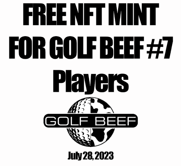 theurbanblockch's tweet photo. Commemorative Golf Beef 7 NFTs minting for players opens July 28 @ 9am. #GolfBeef7 San Diego #nft #nfts #nftart #NFTMinting #opensea #nftcollectors #nftcollector #polygonnft #collector #metaverse #openseaNFT #golf #golfers #golfbeef #blackart #nftdrop https://t.co/Ef0OyB9Q8x