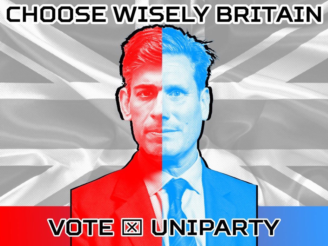 Interesting. Get spammed by a stream of two follower 2009 registered bot accounts whenever I say there is no difference in the two main parties 🤔

'It's a Uniparty and you ain't in it'