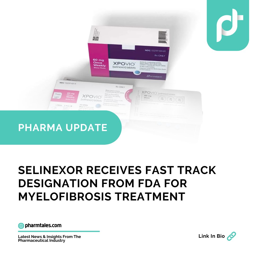 thepharmtales's tweet image. Selinexor Receives Fast Track Designation From FDA For Myelofibrosis Treatment
Read more at our website link in bio!
#fasttrackdesignation #FDA #myelofibrosis #selinexor #xpovio #alzheimersdisease #cumulusneuroscience #diagnosis #digitalhealth #electroencephalogram #gadgets
