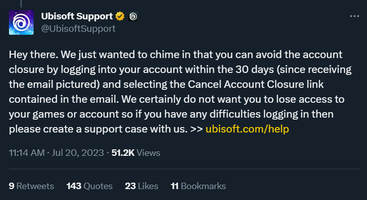 This is just horrifying. Ubisoft CONFIRMS they will delete your account & purchased games if you go inactive for too long!!! Ubisoft.. WTF?! Another example of why I'm becoming more & more concerned with the death of physical games.