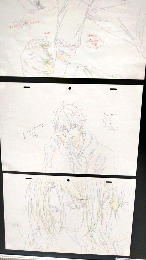ツルネとFREEの原画展示されてた立川オリオン書房。(撮影OKでした) #京都アニメーション