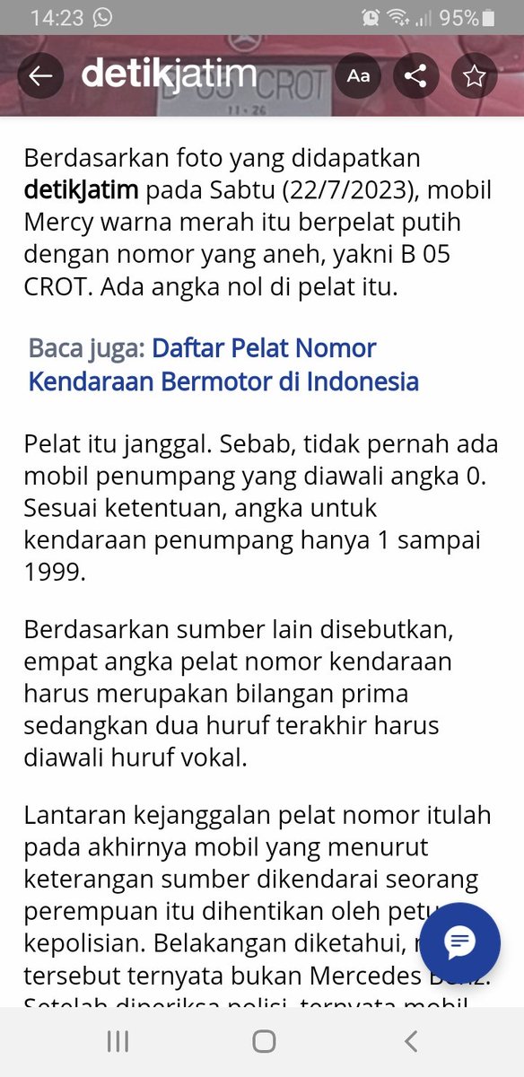rizapn's tweet photo. Detik @detikcom berubah jadi media hoax atau media abal-abal?
Mana ada aturan plat kendaraan harus bilangan prima? Dua huruf terakhir diawali vokal? Kendaraan penumpang hanya pake 1 sd 1999?
SALAH SEMUA. Info seperti ini kok bisa jadi berita ya? Gak ada cek &amp; ricek sblm tayang? https://t.co/yRkcG2ohlS