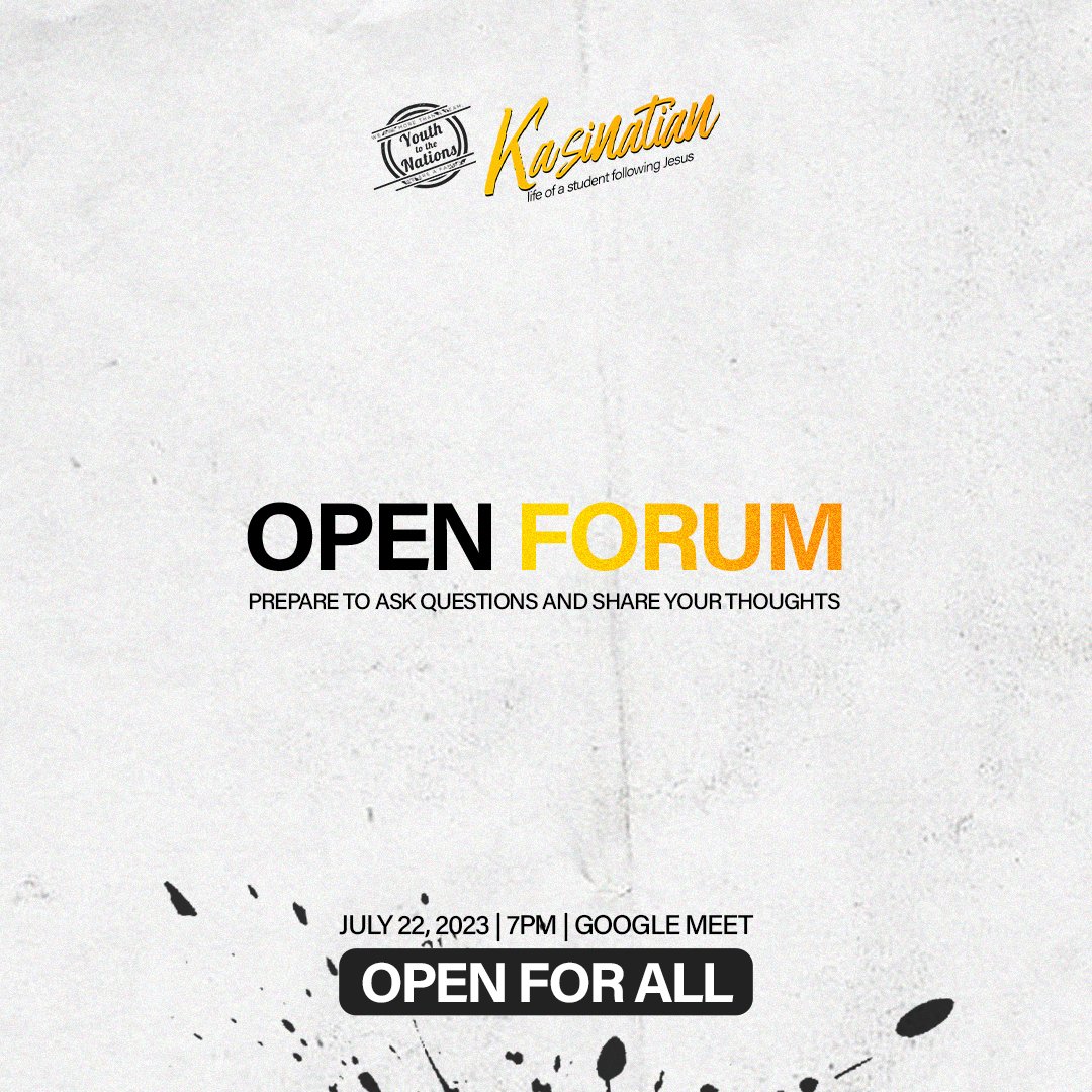 y2dnum's tweet image. Prepare to ask and share your thoughts later! 😍 

See you all at exactly 7pm! 

#y2dn #y2dnum #jointlifegroup #lifegroup #kasinatian #experiences #testimonies