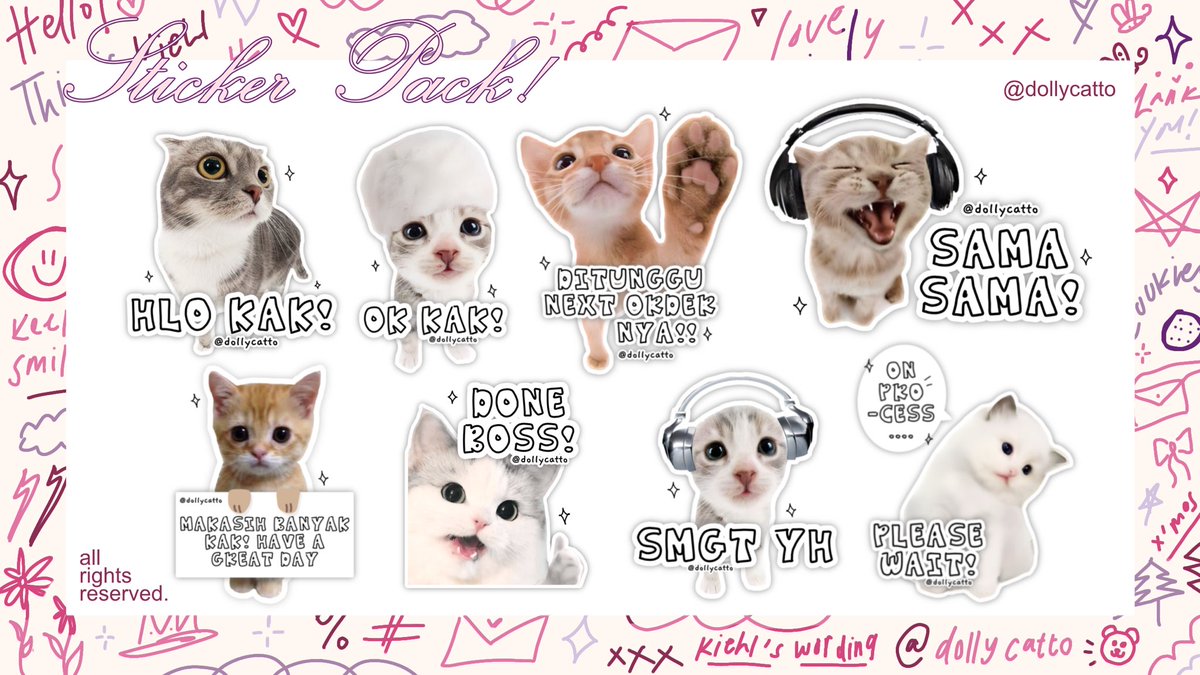 dollycatto's tweet image. ୨ help rt pleathe? thank uu! ୧

hello! 🎀 kiehl’s bringing sticker pack miaw ini yang bisa ditake @ 19.00 WIB with price 4K/each free retext &amp;amp;&amp;amp; jika request dijadikan sticker whatsapp +500/ea yaap! order dengan cara send format retext dibawah &amp;lt;3 🧸 thank youu!!
#zonauang #zonaba