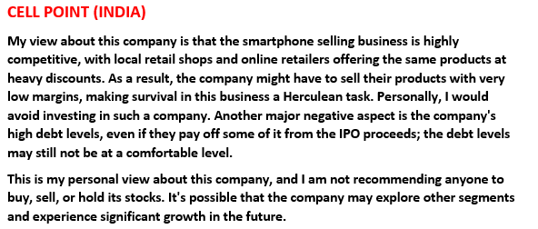 EquityE43524's tweet photo. @SarathKumar3838 #CELLPOINT #investing #StockMarket 
 Read my view on #cellpoint....👇 👇 https://t.co/IZu8a40MPK