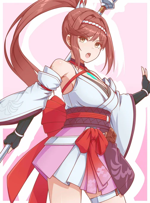 カギロイちゃん(ΦωΦ)完成ver #ゼノブレイド3 #カギロイ #ポニーテール