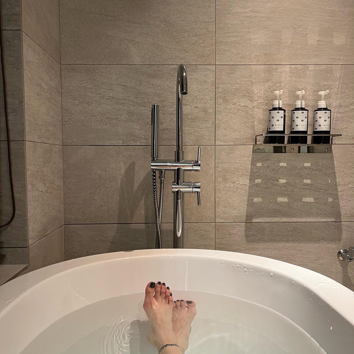 GN.
Take a bath and go to bed.