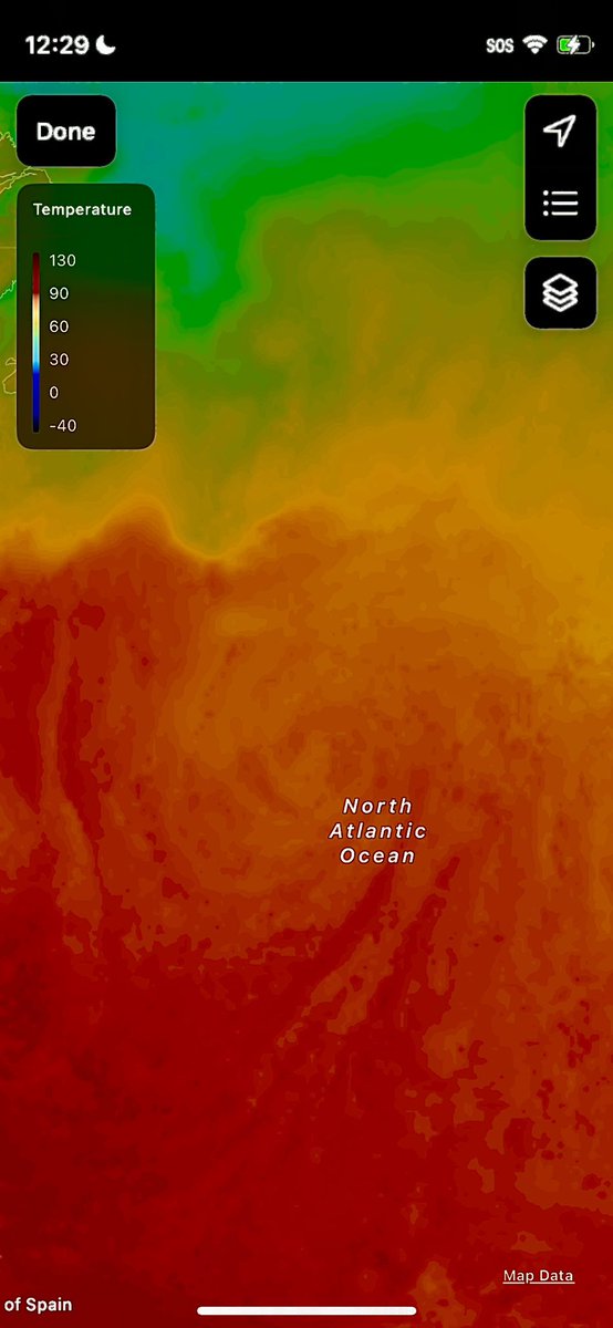scarycontent17's tweet photo. @EliotJacobson Thank you for your posts Mr. Jacobson. Please look at this screenshot, and tell me that they are not censoring data. The hurricane is not visible except for a little dot of yellow, unless you look at the temperature. The precipitation filter or whatever doesnt show it https://t.co/5qNcy7e6bz