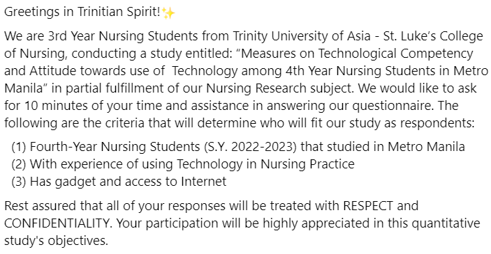 nightingal0203's tweet photo. ‼️ CALL FOR RESPONDENTS ‼️
Please read the three (3) criteria listed below before answering the questionnaire. 

ACCESS THE SURVEY USING THIS LINK:
https://t.co/yKE293H4MI
https://t.co/yKE293H4MI
https://t.co/yKE293H4MI https://t.co/DwbHGo6kDE