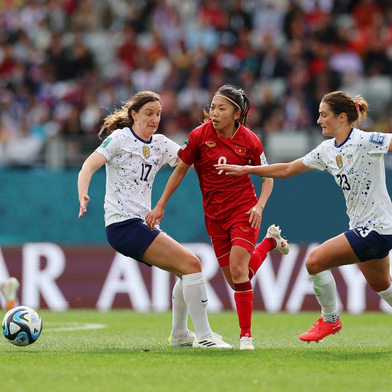 FIFAWWC's tweet photo. The @USWNT saw off a determined Vietnam side to open their quest for the three-peat with a win! 💪

#BeyondGreatness | #FIFAWWC