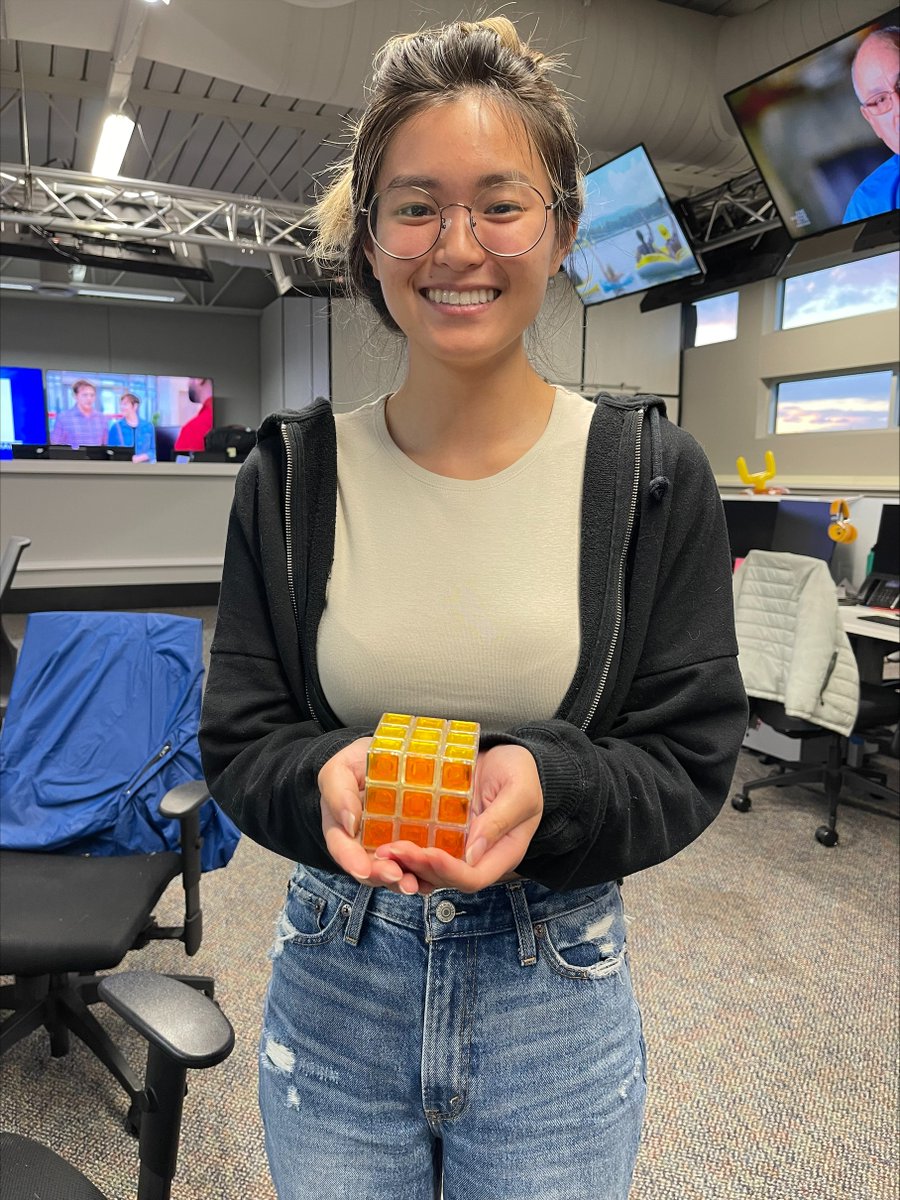 Taylor_FOX21's tweet photo. Congratulations @alina_hlee on her first Rubix solve, which is one more than I've ever been able to accomplish! https://t.co/WIYtr4qjV8