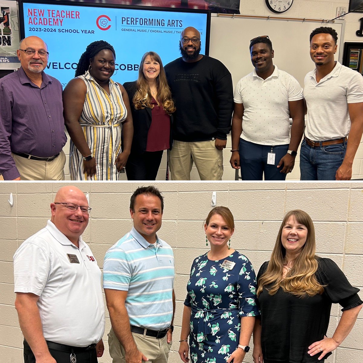 Sara Womack (@cobbperforms) on Twitter photo Two weeks in! Teacher leader and new teacher trainings with a rockstar new team and some familiar faces. ❤️ Can’t wait to meet the whole #cobbperforms family next week! <a href="/nictylerrr/">Nic Johnson</a> <a href="/trumpetboy2011/">Artis Staton</a> <a href="/JenkinsMusicEd/">Shala Jenkins</a> <a href="/Sergiobatuta/">Sergio Rodriguez</a> <a href="/jowillflautist/">JohnWilliamFlautist</a> <a href="/CobbInstMusic/">Cobb County School District Instrumental Music</a> <a href="/CobbVisualArts/">Laura LaQuaglia</a> Two weeks in! Teacher leader and new teacher trainings with a rockstar new team and some familiar faces. ❤️ Can’t wait to meet the whole #cobbperforms family next week! <a href="/nictylerrr/">Nic Johnson</a> <a href="/trumpetboy2011/">Artis Staton</a> <a href="/JenkinsMusicEd/">Shala Jenkins</a> <a href="/Sergiobatuta/">Sergio Rodriguez</a> <a href="/jowillflautist/">JohnWilliamFlautist</a> <a href="/CobbInstMusic/">Cobb County School District Instrumental Music</a> <a href="/CobbVisualArts/">Laura LaQuaglia</a>