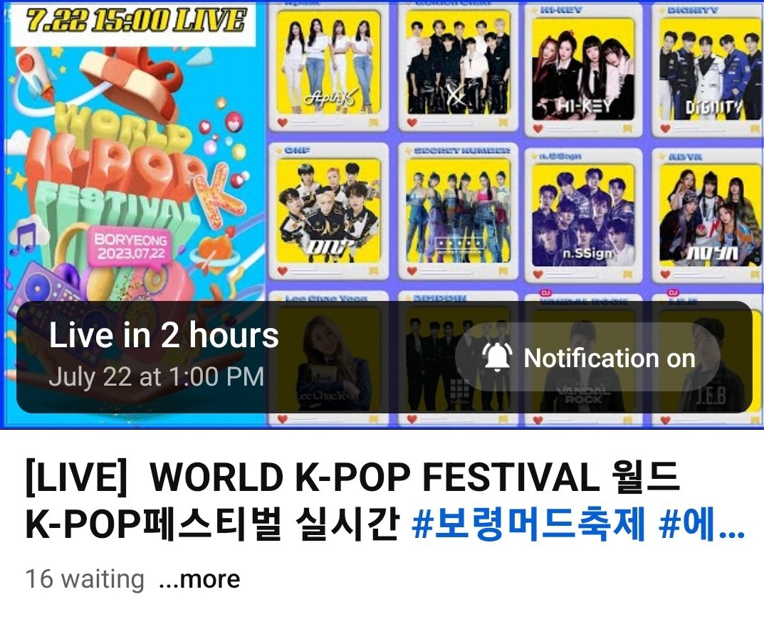 holabuna's tweet photo. Link for World Kpop Festival Boryeong ~

*you can try to wait these two link
@5ecretNumber
🔗https://t.co/1fmpPZEZoJ
🔗https://t.co/UrHFccfRbY https://t.co/OimxZVPfjC