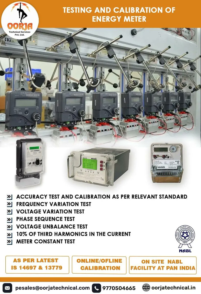 Oorjatechnical's tweet image. Are you tired of inaccurate energy bills? Want to ensure your energy consumption is measured precisely? Look no further! Our advanced testing and calibration process guarantees accurate readings for your energy meter
buff.ly/3rfS9o8 . 
#EnergyMeterTesting
