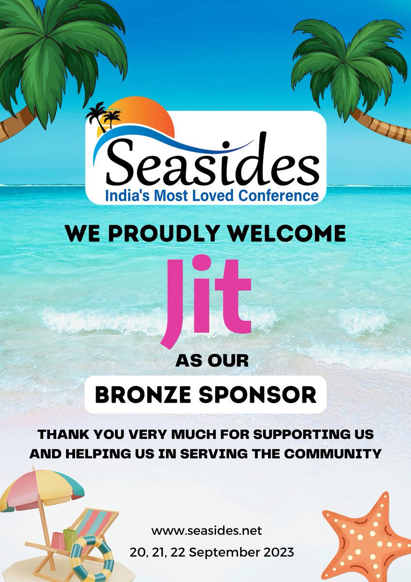 Seasides (@seasides_conf) on Twitter photo We are elated to welcome <a href="/jit_io/">Jit</a> on board as our Bronze sponsor.
They provide a full DevSecOps Toolchain across IDE-Code-Pipeline-Cloud and Runtime.
Thank you so much <a href="/dvdmelamed/">David Melamed, PhD</a> and <a href="/PeledShahar/">Shahar Peled</a> for your contribution.
#seasides #infosec We are elated to welcome <a href="/jit_io/">Jit</a> on board as our Bronze sponsor.
They provide a full DevSecOps Toolchain across IDE-Code-Pipeline-Cloud and Runtime.
Thank you so much <a href="/dvdmelamed/">David Melamed, PhD</a> and <a href="/PeledShahar/">Shahar Peled</a> for your contribution.
#seasides #infosec